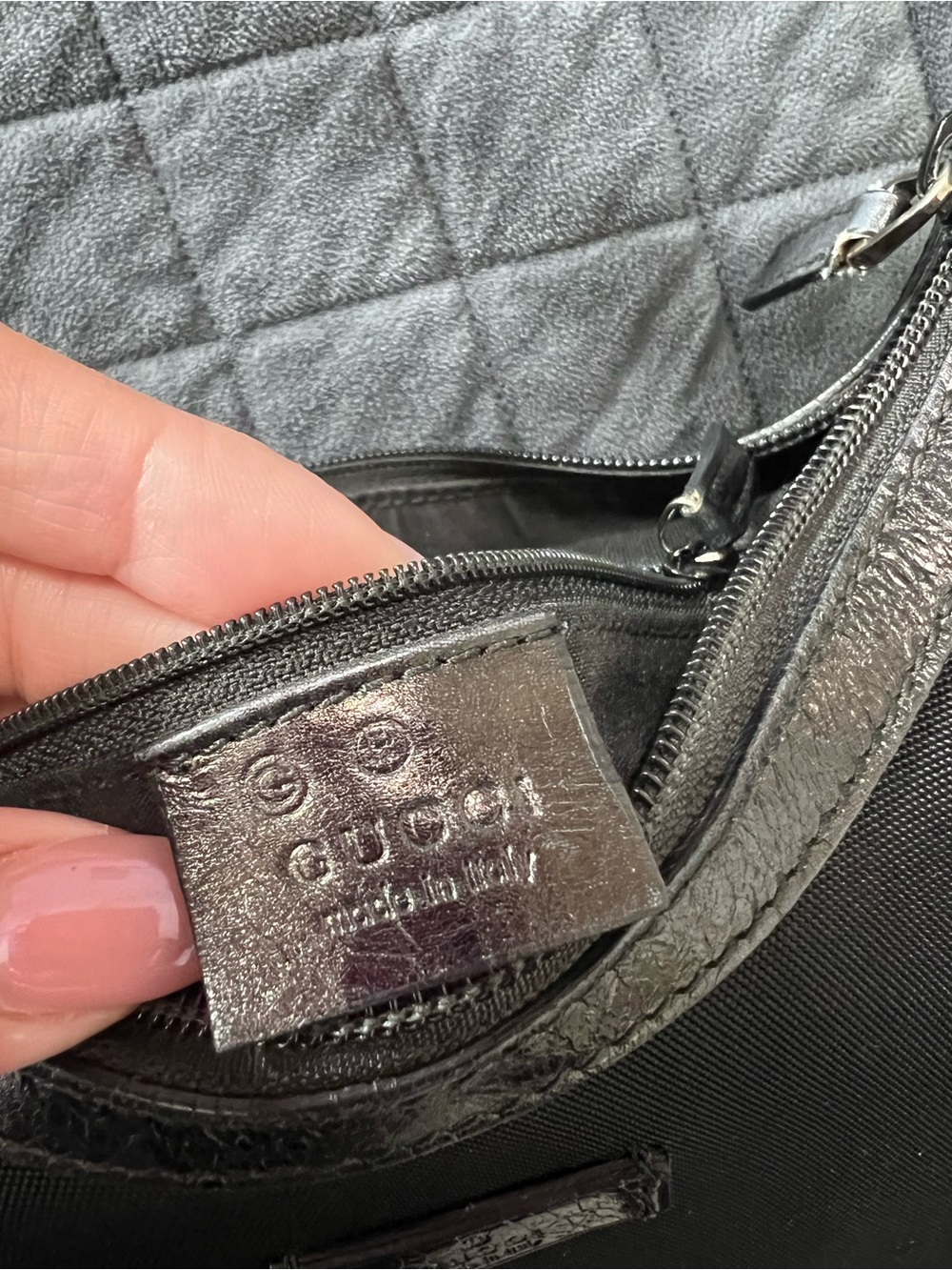 Gucci Shoulder Bag Vintage Small Black Mini 90s style y2k - Picture 12 of 15